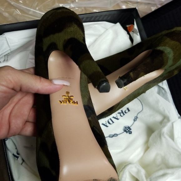 PRADA - Platform real fur camo - Picture 2 of 4
